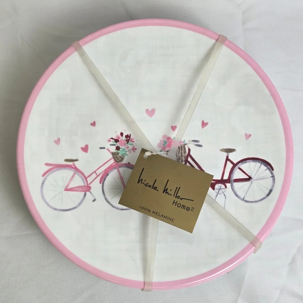 8 Nicole Miller Home Melamine Plates 9